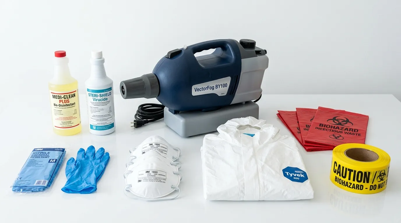 Professional biohazard remediation crew working in Kalihi-Palama